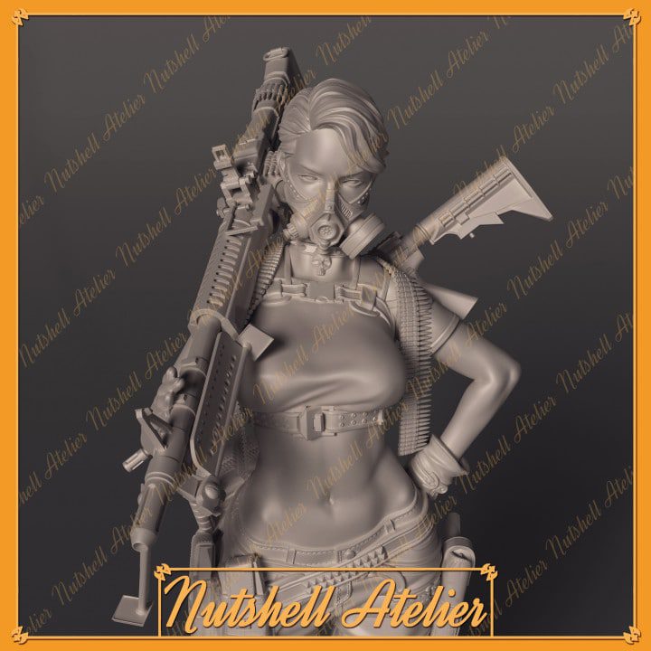 末日少女 (Post Apocalypse Girl) 3D打印图纸